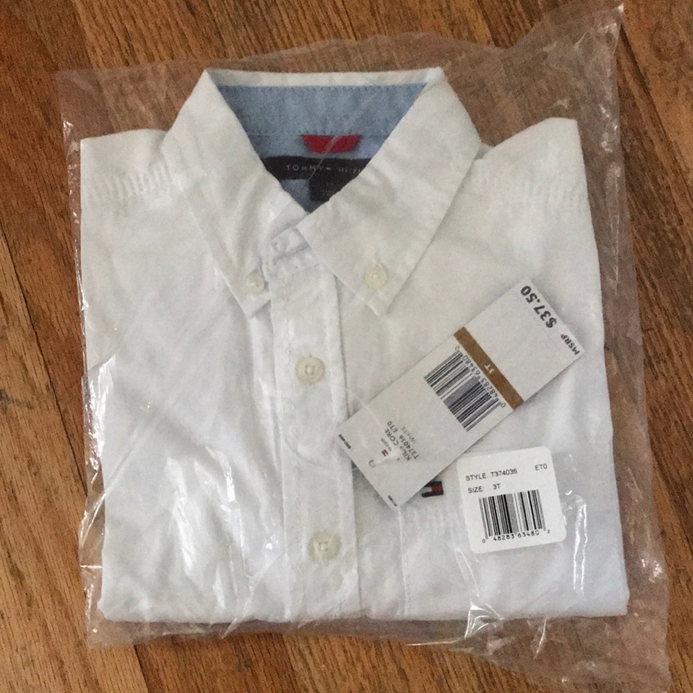 Tommy Hilfiger Button Down Dress Shirt 3T
